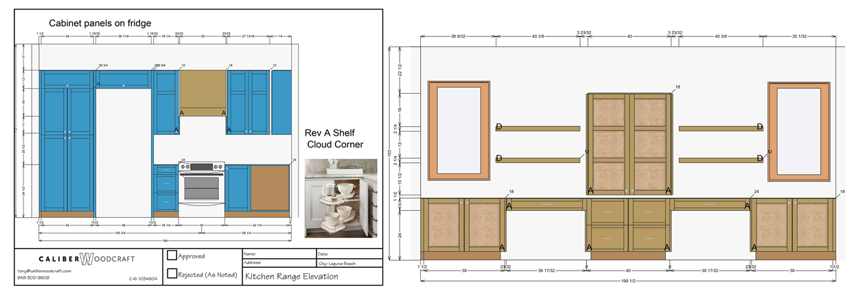 New Custom Cabinets on Monterey Street